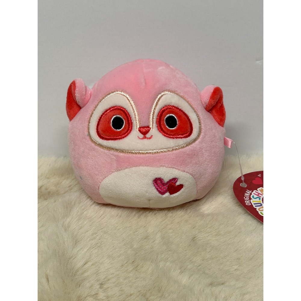 Squishmallows Jamar the Mandrill Pink Heart Valentine 5 Inch Plush NWT‎ 2022